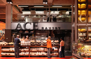 The specialist Ace Bakery sits underneath the mezzanine kitchen