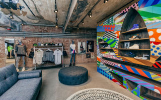 Adidas has a cool concession in the basement