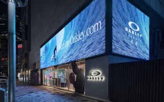 Oakley: A store-of-the-future retail concept in Tokyo, featuring a digital façade and 360-degree personalisation services in-store