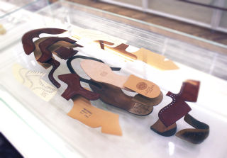 Crafted storytelling displays at Joseph Cheaney's new flagship really bring the artisan quality of the shoes to life