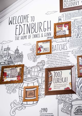 The Innis & Gunn brand home in Edinburgh is all about storytelling and history