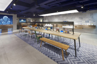 Open-plan and eclectically furnished, the new stores have a workshop-like, ‘maker space’ feel.