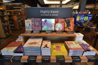 The store’s titles are grouped into categories such as their online ratings.  