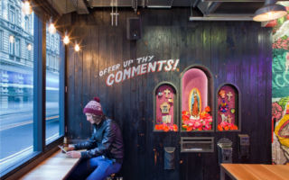 I-AM created the brand name, identity and website as well as designing the interior of the spirited Mexican diner Chilango