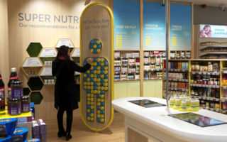One of the store's roles is to educate and this concept actively invites customers to read and explore through its playful displays and interactive table
