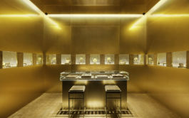 Gold heaven in D&G's Jewellery room in their Aoyama store