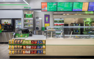 Subway's 'Fresh Forward' design was inspired by fresh vegetables with a concept that addresses all retail formats including mobile and pop-up