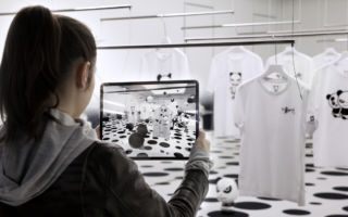 The AR experience allows visitors to explore and take their own journey around the store. 