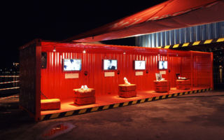 Nike - Platform - Sea container by the docks in Istanbul - a truly industrial backdrop which provided a pop-up store and numerous event spaces 