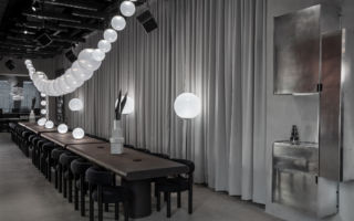 Tom Dixon recognised the need for a permanent space in Milan - the 100 cover restaurant proies a space where people can slow down and experience their products in a live setting