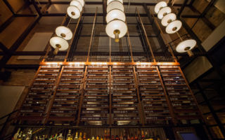 Attention to detail - the lighting references abacuses in the post war Japanese inspired Momotaro restaurant in Chicago