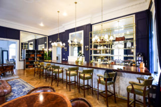 A stylish bar and lounge creates a powerful first impression.