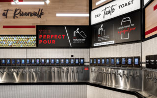 Giant's 65,000 sq.ft. store combines grocery shopping and a pick-up point with lots of opportunities to dine in-store from sushi to tacos and an amazing self-serve tap bar... you won't want to leave!