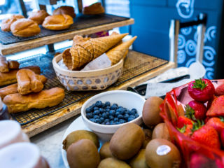 Choux pastry, waffle cones and fresh fruit are just some of the ingredients on offer.