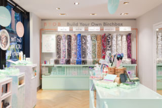 A pick 'n' mix assortment allows visitors to build their own Birchbox.