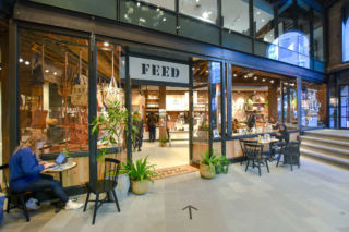 The FEED store and cafe is situated in a former coffee warehouse.