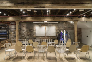 The store features spaces for events, workshops, screenings and galleries. 