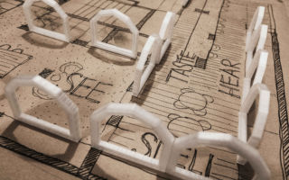 Concept model/drawing for The Artist House