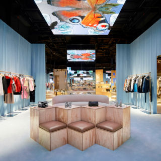 The store comprises of 10 uniquely designed spaces, each offering its own interactive experience.
