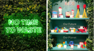 The pop-up highlights Tupperware's ‘No time to waste’ campaign, which is the brand’s vision to reduce single-use plastic. 