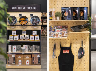 Great tone of voice and enticing visual merchandising at Barbeques Galore, making it a challenge for customers to leave without a few extra purchases.