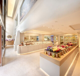 An immaculate retail gallery showcases the finished ranges. Photo Pankaj Anan