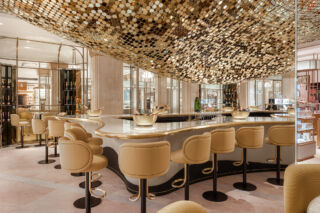 The Moët & Chandon Bar at Harrods. Photo by Rupert Peace.